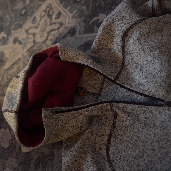 Haglofs Womens Swook Fleece full zip size small Gray Hooded Jacket  cozy and sty - Picture 4 of 11